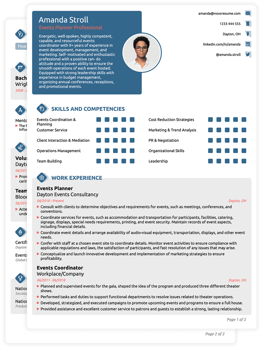 Kombineret Senior CV-Skabeloner
