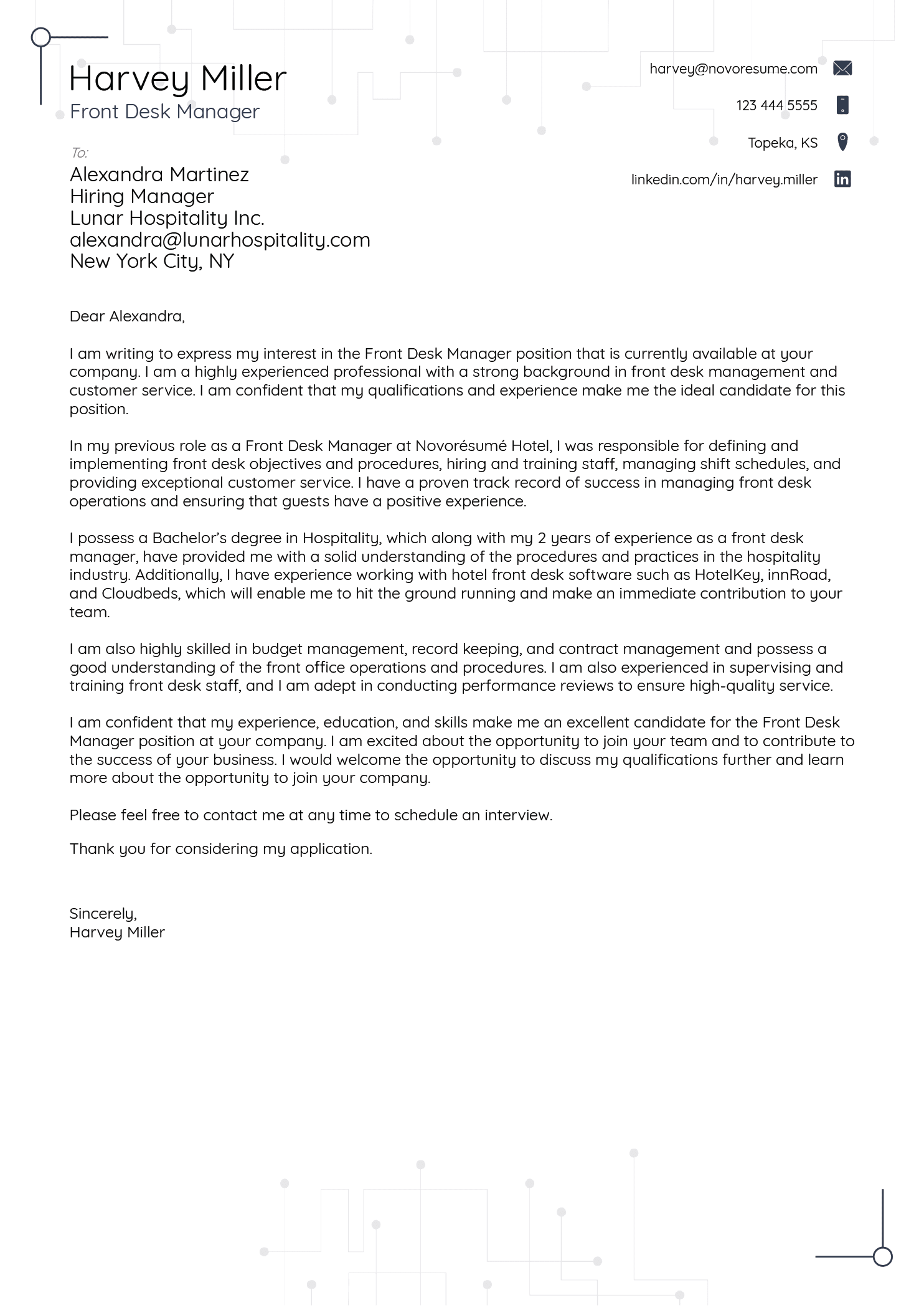 updated cover letter format