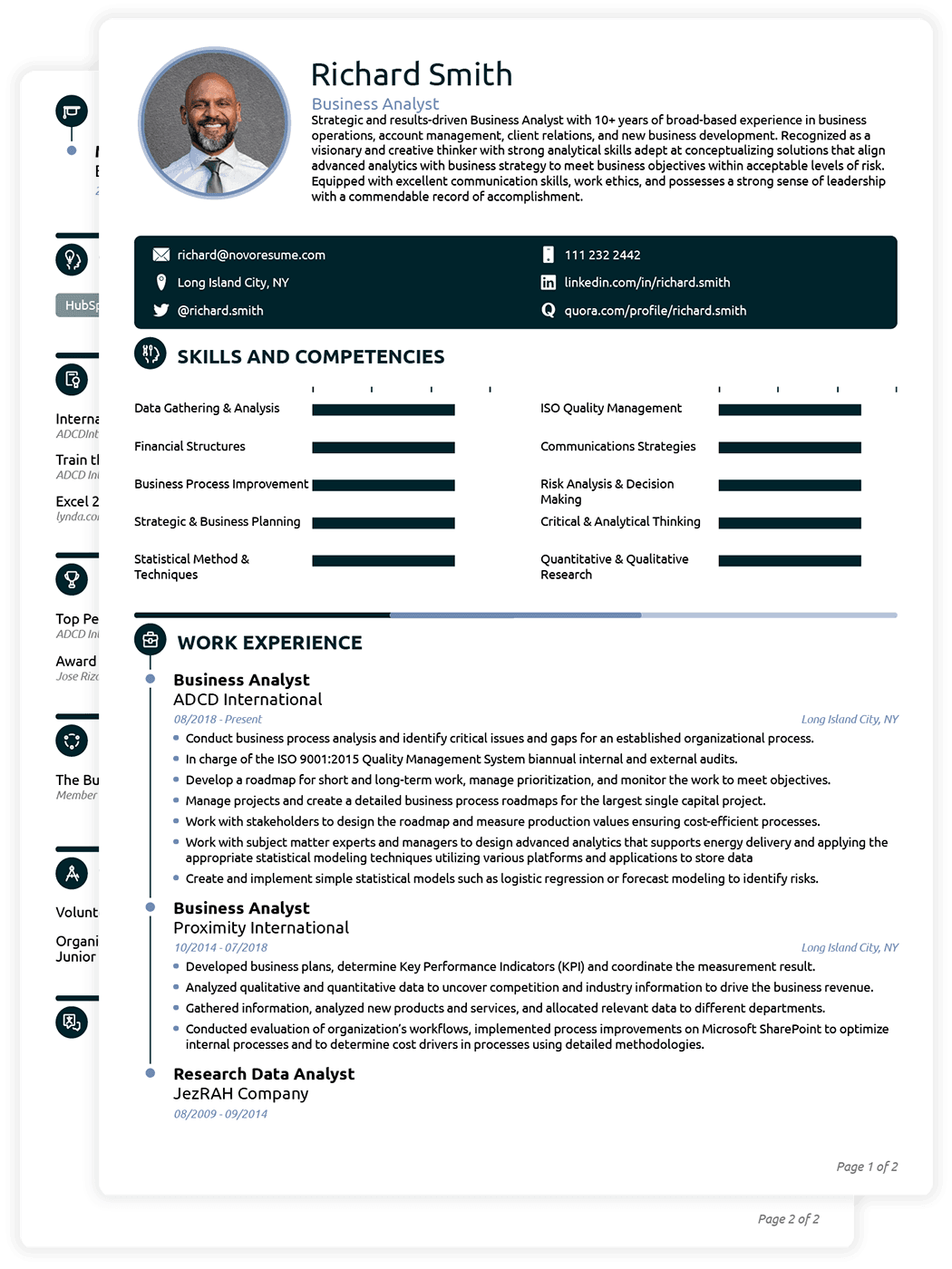 Kompetencebaseret Senior CV-Skabeloner