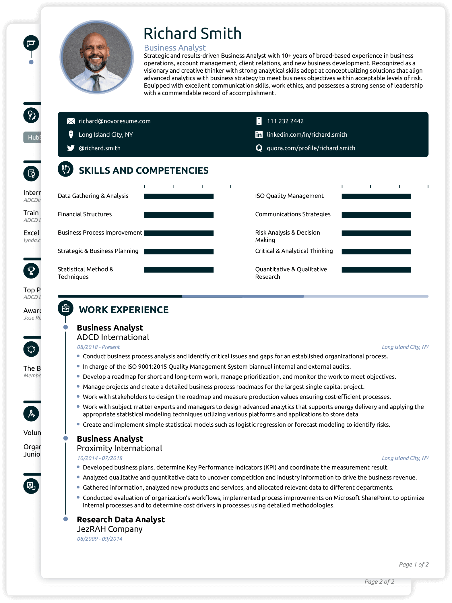 Kompetencebaseret Senior CV-Skabeloner