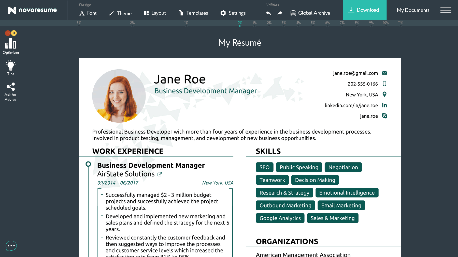 online free professional resume maker