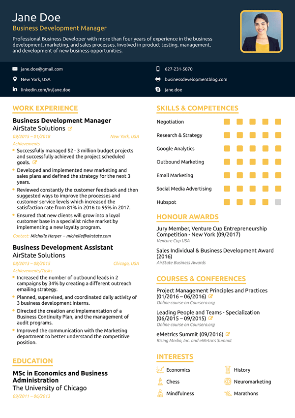 simple online resume builder