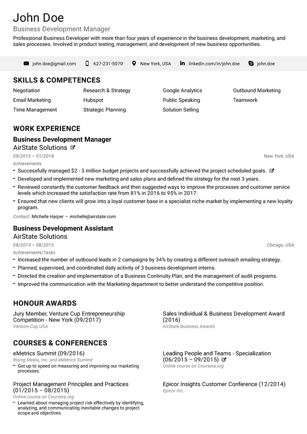 Free Standard Online Resume Builder Resume Builder Novoresume