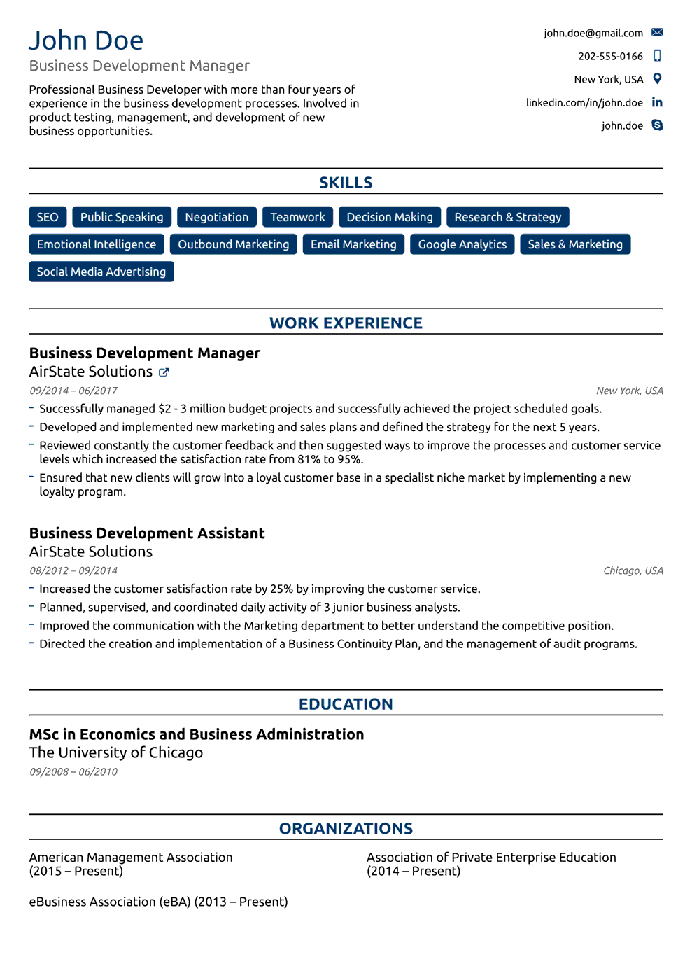 Free resume maker